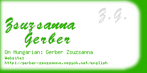 zsuzsanna gerber business card
